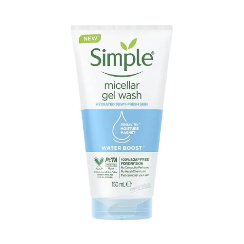 ژل شستشوی صورت سیمپل Simple مدل WATER BOOST حجم 150 میل